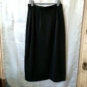 Black High Waisted Midi Skirt